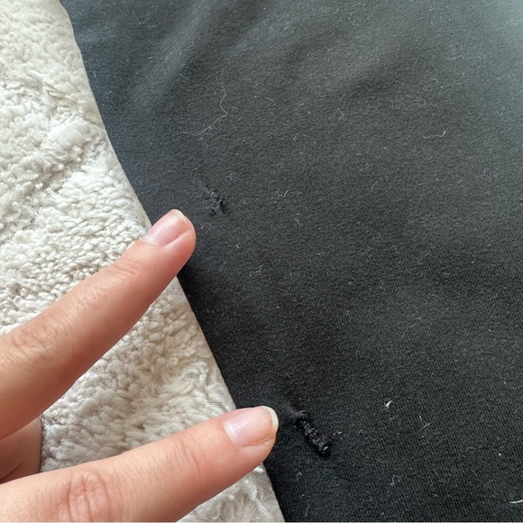 Victoria's Secret PINK | Black Mid-rise Fold Over Yoga Pants | Size Small - Picture 5 of 11